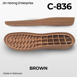 Jin Hoong Women's Lightweight Durable Anti-Slip PVC C-836 Brown Outsole <b>Water</b>-<b>Resistant</b> Slippers - Product Image 2