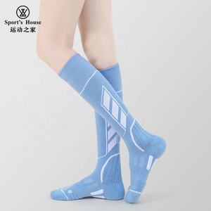 Épaissie Compression Performance nouvelles femmes <span class=keywords><strong>laine</strong></span> ski chaussettes imprimer genou chaud long sport tricoté chaussettes épais Sport chaussette - Product Image 6