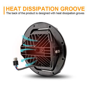 Emark DOT approuvé 7 pouces phare LED avec clignotant Amer pour les motos Harley Davidson Cruiser Touring Indian <span class=keywords><strong>Scount</strong></span> - Product Image 3