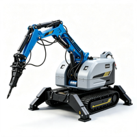 Robot de démolition multifonctionnel sur chenilles pour la détection en temps réel des gaz et la suppression des dangers cachés dans les tunnels miniers