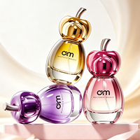 Flacon de parfum vide en forme de fruit, flacon de parfum en verre cerise framboise, logo personnalisé