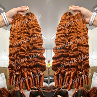 # Extensions de cheveux humains bouclés Pixie 4/350 pour tresses au crochet, avec nœuds miracle, confortables, légères et invisibles pour femmes