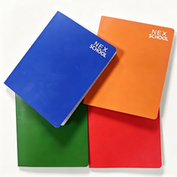 Cahier scolaire portable personnalisé, 60 feuilles, reliure cousue, couverture souple, papier ligné, exercices pour étudiants, impression OEM