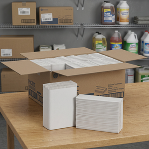 Pacific Blue Select White Disposable 1 Ply C-Fold Virgin Wood Pulp 10.1 X 13.2 Soft <b>Kitchen</b> <b>Paper</b> Towels Case of 2400 - Product Image 3