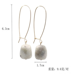 UN 2020 brillant de haute qualité boucles d'oreilles en pierre simple boucles d'oreilles pour femme - Product Image 3