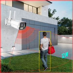 Regis Camhi 5MP cangkang logam lampu sorot inframerah kamera <span class=keywords><strong>IP</strong></span> peluru tahan air kamera jaringan nirkabel <span class=keywords><strong>Wifi</strong></span> 8MP dengan sirene - Product Image 5