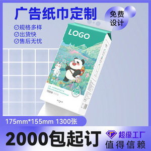 Pañuelos Colgantes con Diseño de Panda, 1300 Hojas, 155mmx175mm, Personalizables para Bancos, Restaurantes, Gasolineras, con Logotipo Gratuito - Product Image 5