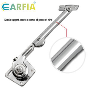 Soporte de Tapa de Aleación de Zinc <span class=keywords><strong>Garfia</strong></span> con Cierre Suave para Cocina, Taller, Caja de Juguetes y Puertas Abatibles con Apertura Superior, Fácil de Instalar - Product Image 6