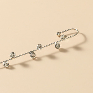 G1609 aiguille d'enroulement en Zircon géométrique, clou d'oreille Diagonal, Crochet d'ongle, Crochet Long, Cartilage, Piercing, Crochet d'enveloppe, boucle d'oreille - Product Image 6