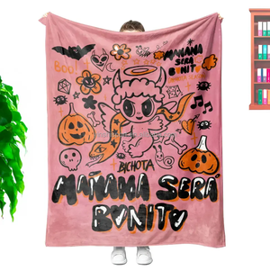 Manta de viaje de lana de franela por sublimación <span class=keywords><strong>Karol</strong></span> <span class=keywords><strong>G</strong></span>, manta de viaje impresa de alta calidad, nuevo diseño personalizado, novedad - Product Image 5