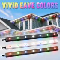 Éclairage de gouttière 48V pour maison, éclairage extérieur permanent sur rail en aluminium, décoration de Noël à LED, source de lumière ponctuelle à LED