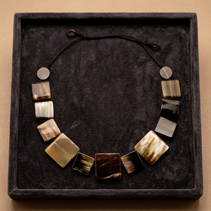 Collier en corne de buffle unisexe le plus vendu, chaîne à maillons en zircon, 60 cm, écologique, chaînes de mode populaires, anniversaire pour femmes - Product Image 3
