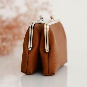 High Quality Litchi Embossed Small Purse Luxury Coin <b>Wallet</b> Case With <b>Money</b> Clip Fashion Messenger Bag for Girl - Product Image 2
