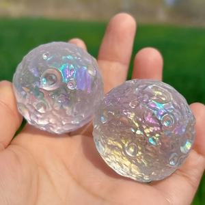 Aura Clear - Cristal de Cuarzo Arcoíris Fundido, Cristal de Ángel Luna, Artesanías de Cristal Coloridas en Venta - Product Image 3