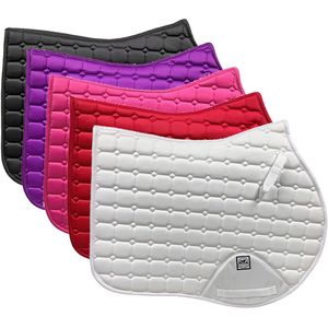 Luxury Quality Western Saddle <b>Pads</b> with Polycotton Lining Jumping Style Warm & Soft Cotton for Horse Racing From Indian Exporter - Product Image 6