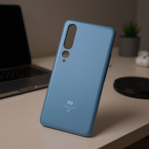 ฝาหลัง Mi 10 5G สีน้ำเงิน วัสดุ PC กันกระแทก อะไหล่ทดแทน ดีไซน์ดั้งเดิม - Product Image 2