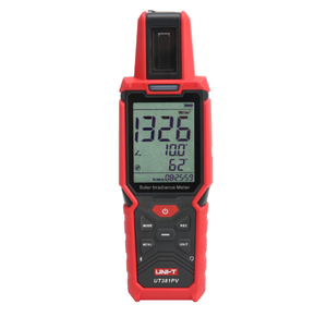 Mesureur d'irradiation solaire UT381PV avec double capteur de température, inclinaison et azimut, application Bluetooth pour le test et l'entretien des systèmes photovoltaïques - Product Image 2