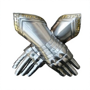 Guantes de Caballero Gótico Medieval, Armadura Personalizada para Cosplay, Personaje de TV/Película, Marco Enterprises, Metal Pulido - Product Image 1