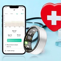 Bague connectée tendance R10, tracker de santé et de forme physique, moniteur de fréquence cardiaque et de sommeil, télécommande, étanche IP68, contrôle via application Android et iOS