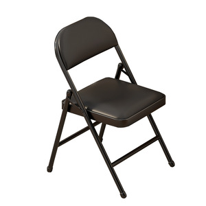 Chaise pliante simple avec dossier, largeur 45 cm, chaise de bureau pliable pour la maison et les dortoirs - Product Image 4
