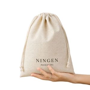 Bolsa de Lino de Bambú Biodegradable y Reciclable con Cordón, Logotipo Personalizado, Color Personalizado, Embalaje Ecológico para Joyería, Cuidado de la Piel, Ropa y Regalos - Product Image 1