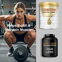 Poudre de protéines de lactosérum pour la prise de masse musculaire en salle de sport, marque privée, protéines de lactosérum isolées biologiques de qualité supérieure