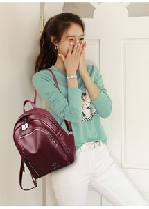 Factory Luxury Women Back Pack <b>College</b> New Designer Waterproof Leather School Bag Ladies Bagpack <b>Backpack</b> Custom Logo - Product Image 2