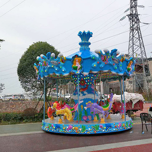 ม้าหมุนในร่ม/กลางแจ้งหรูหราที่มีชื่อเสียงทางอินเทอร์เน็ตอุปกรณ์สนุกสำหรับห้างสรรพสินค้าในบ้านสนามเด็กเล่นแผงขายสี่เหลี่ยม - Product Image 6