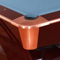 Table de billard professionnelle Nine Ball 8FT 9FT en bois d'acajou avec plateau en ardoise, certifiée CE ISO, personnalisable pour la maison