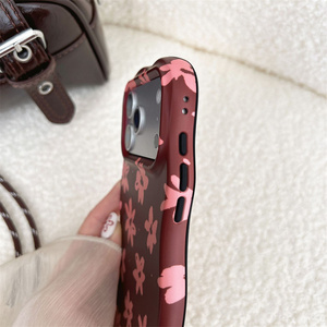 เคสโทรศัพท์มือถือ IMD 2 in 1 ลายดอกไม้ระลอกคลื่น สำหรับ iPhone 17 16 15 14 Pro Max  แบบพิมพ์ลายลูกฟูกพร้อมกรอบซับลิเมชั่น - Product Image 6