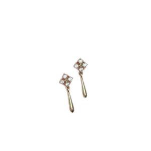 Hexagon Cut Moissanite/Lab Diamond <b>Stud</b> Earrings, Minimalist Daily Wear Earrings - Product Image 1