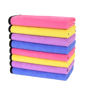 Chiffon de nettoyage de voiture en microfibre corail personnalisé 30*40cm, serviette de lavage automobile multi-usages pour outils de nettoyage de véhicules - Product Image 2