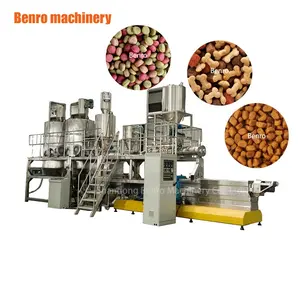 Industry factory pet food snacks machine dog kibble food machine plants animal food processing line
