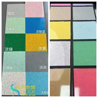 Revêtement auto-nivelant imperméable à effet marbre haute performance pour toiture et sol, peinture époxy colorée pour sols en sable