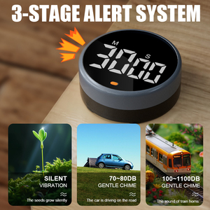 Từ LED hiển thị kỹ thuật số Đồng hồ đếm ngược với báo động lớn cho nhà bếp nấu nướng tập thể dục Lớp Học Nghiên Cứu vật liệu nhựa - Product Image 5