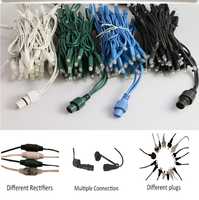 220-240V Blaues Gummi-Kabel Outdoor IP65 Wasserdichte LED Weihnachts-Lichterkette 100 LEDs für Baumkette im String-Stil IP65 Zertifiziert