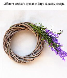 Kingwillow casa della decorazione della parete a mano Appeso Albero di <span class=keywords><strong>Natale</strong></span> decor Rotonda tessuto di vimini decorazioni Di <span class=keywords><strong>Natale</strong></span> - Product Image 6