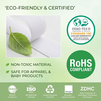 Bande auto-agrippante moulée en nylon souple, fine et élastique, écologique, pour couches de bébé et vêtements pour nourrissons