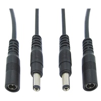 Prise de baril d'alimentation cc personnalisée 5.5mm x 2.1mm prise de connecteur mâle/femelle vers câble en queue de cochon à extrémités ouvertes nues