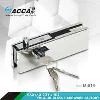 Serrure centrale de patch de porte en verre Pince de porte en verre sans cadre en acier inoxydable pinces à verre pour coins