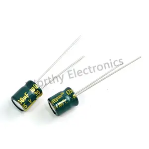 100uF 35V DIP-2 6 * 7毫米高频低电阻电解电容器电子元件