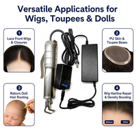 Machine à greffer les cheveux haute vitesse, outil de ventilation portatif pour la fabrication de toupets et de perruques en PU, qualité professionnelle