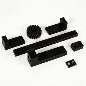 Red CNC Machined Plastic Parts Set Rapid Prototyping Components - Product Image 6