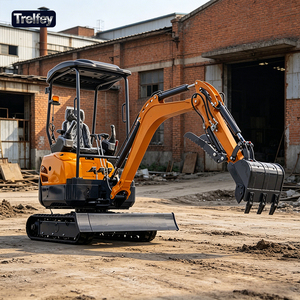 Mini-excavatrice sur chenilles de 2 tonnes avec taille-haie pour l'entretien des vergers - Product Image 1