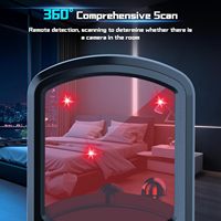 Détecteur de caméra cachée 7-en-1 Agshome avec puce IA, 6 modes, traceur GPS, scanner de signaux RF et anti-écoute - Dispositif de sécurité portable (Noir)