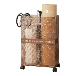 Support de rangement pour tapis de yoga Uforu avec roulettes, support mobile pour équipement de fitness pour usage domestique - Product Image 3