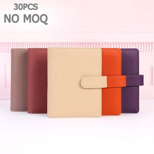 Superventas, 26 colores, pequeño, de cuero Saffiano, A6, carpeta de presupuesto, planificador, 6 anillos, encuadernado, TK FB Ins, divisor de tablero, cuadernos - Product Image 1