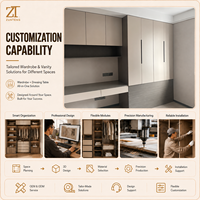 Zunteng – Rangement contemporain bicolore en PET à double fonction pour vêtements, idéal pour la décoration des espaces de dressing et de chambres parentales dans les lofts urbains