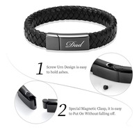 Urne de crémation en cuir personnalisée bijoux cendres souvenir cadeaux personnalisé gravé cadeau commémoratif pour animaux de compagnie
