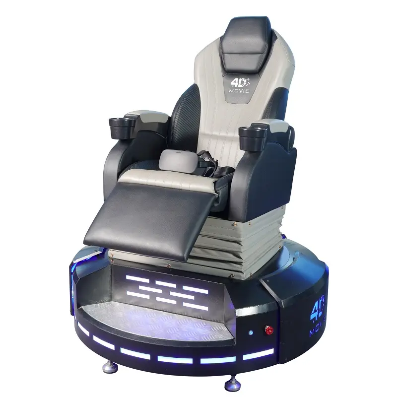 יוקרה עור 5D לוגו מותאם אישית VR קולנוע מושב קולנוע מקומות ישיבה למוזיאון המדע והטכנולוגיה